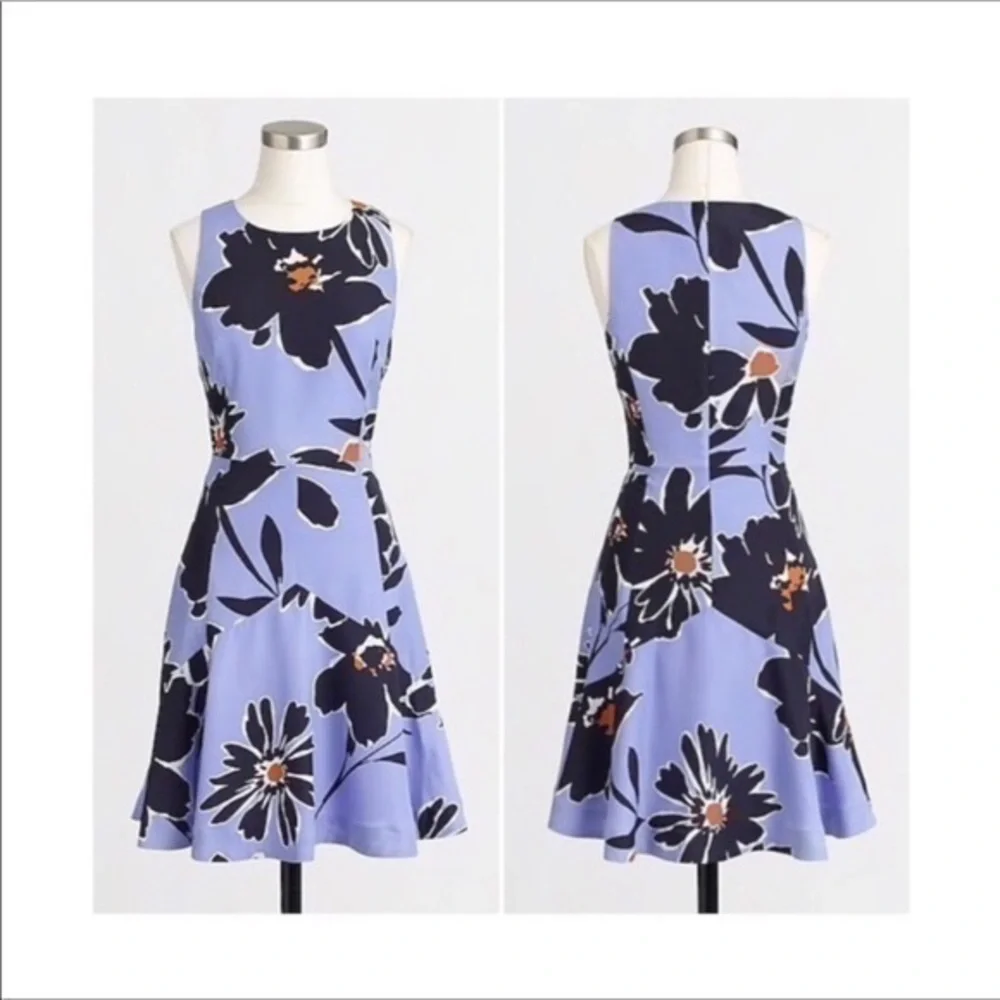 J. Crew  Floral sleeveless dress fit & flare